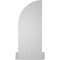 Ekena Millwork Quarter Round Top Right Surface Mount PVC Gable Vent w/ 2"W x 2"P Brickmould Sill Frame, 12"W x 30"H GVPQR12X3003SN - alternate 2